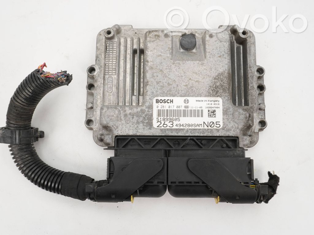 Engine control unit/module   51899605,0281017007