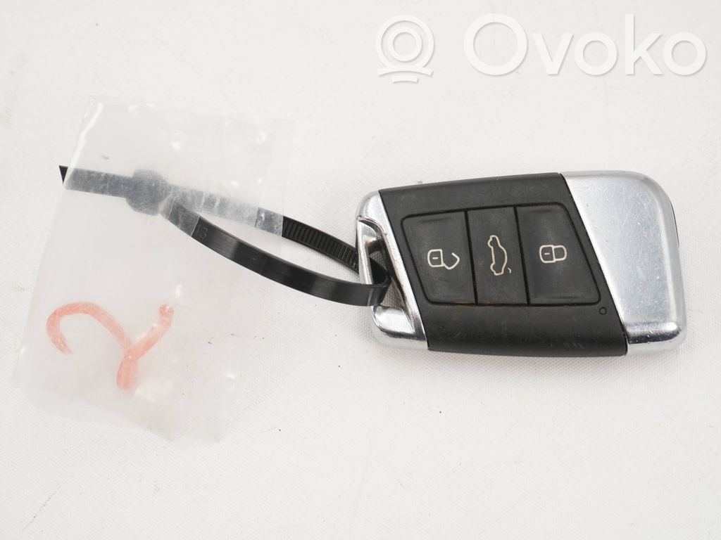 Volkswagen PASSAT B8 Klucz / Karta zapłonu 
