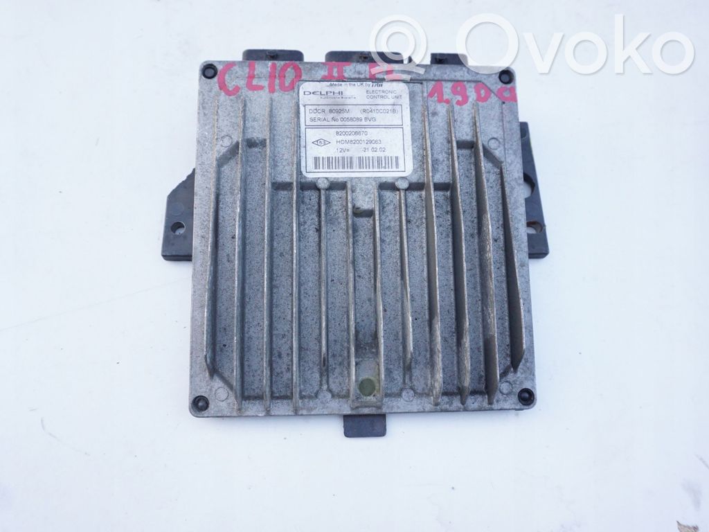 Renault Clio II Engine control unit/module 