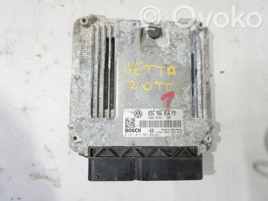 Engine control unit/module   03G906016FM