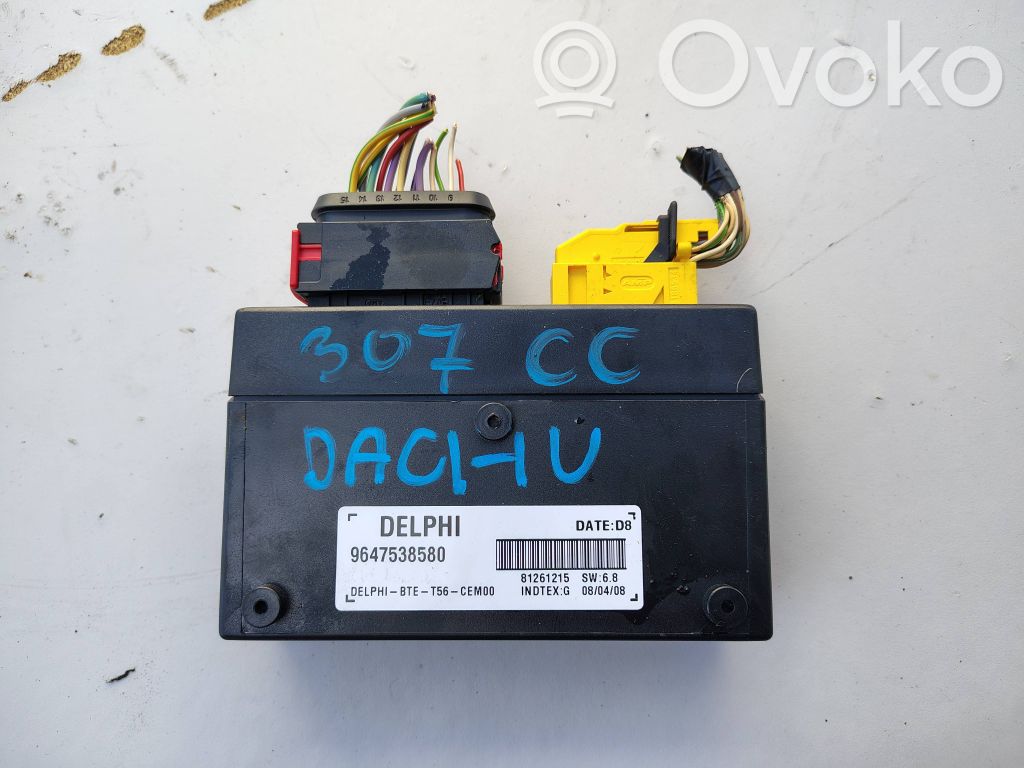 Peugeot 307 CC Convertible roof control unit 
