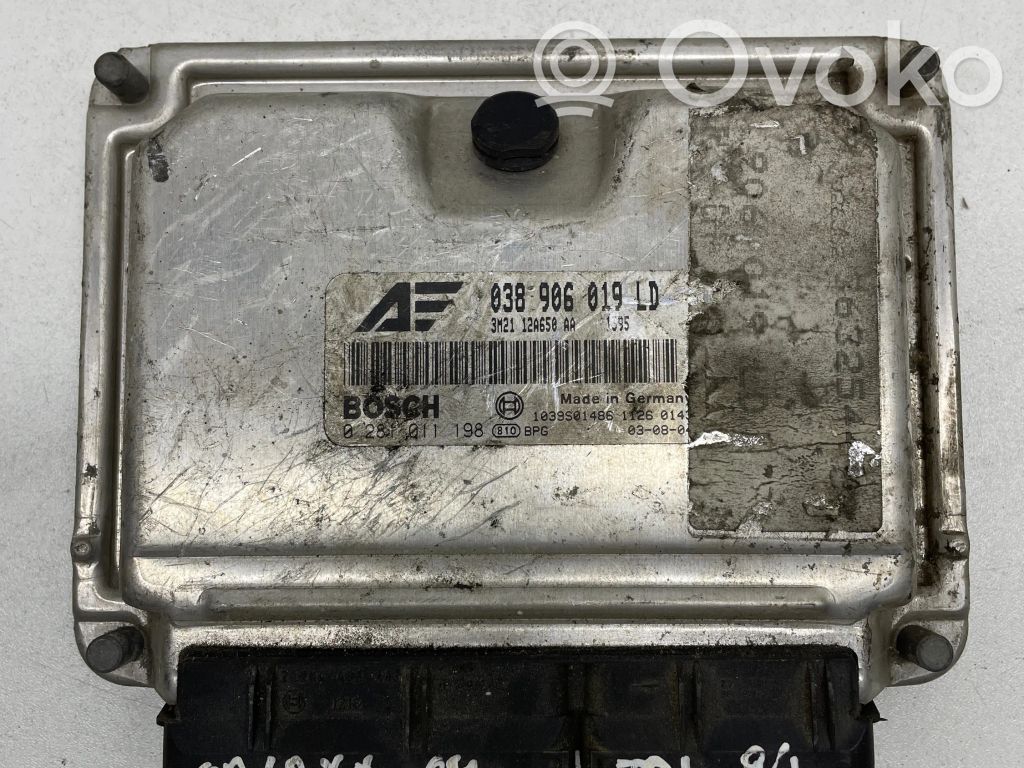Engine control unit/module   038906019LD,3M2112A650AA,1039S01486,0281011198