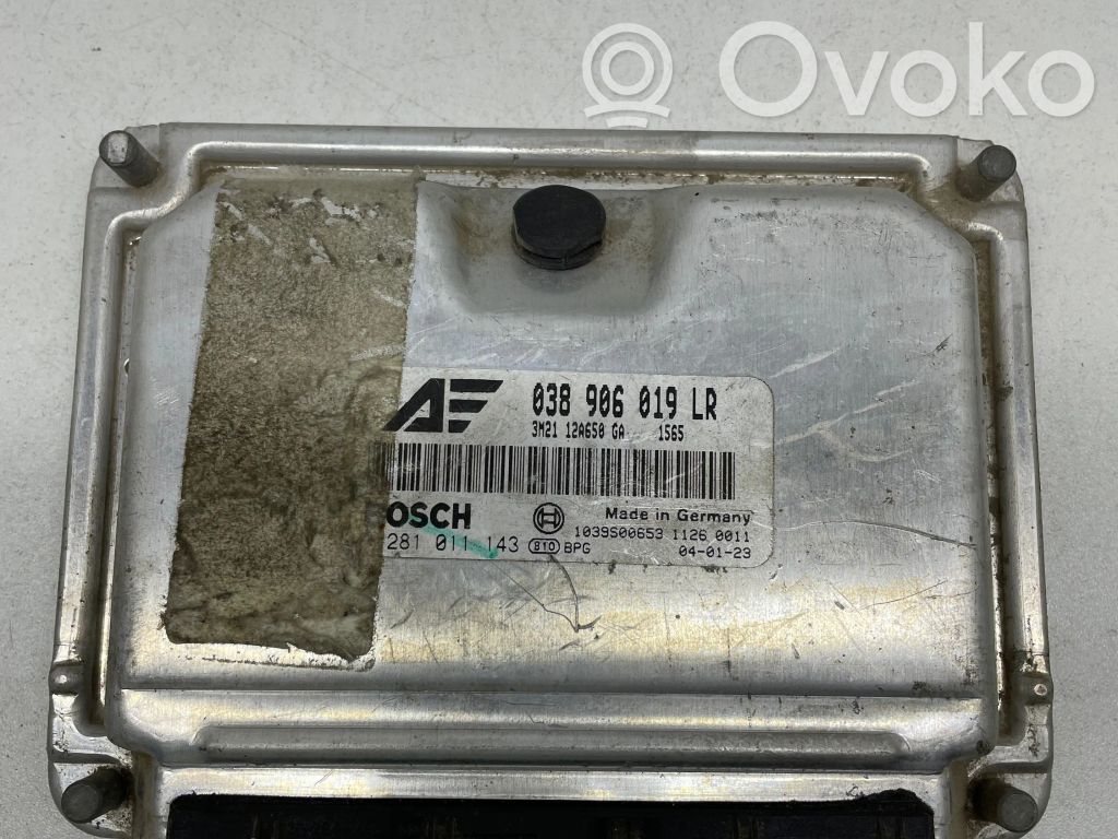 Engine control unit/module   038906019LR,1039S00653,3M2112A650GA,0281011143