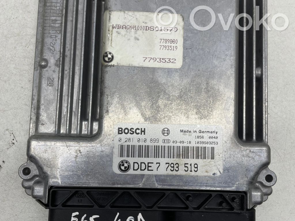 BMW 7 E65 E66 Dzinēja vadības bloks 