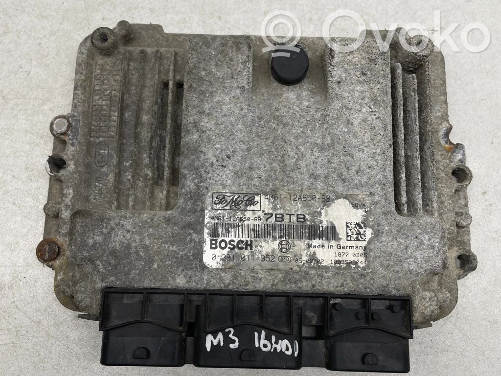 Engine control unit/module   4M6112A650BB,0281011952