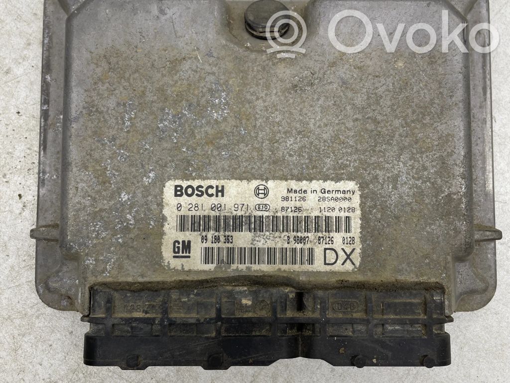 Engine control unit/module   09180353,0281001971,28SA0000