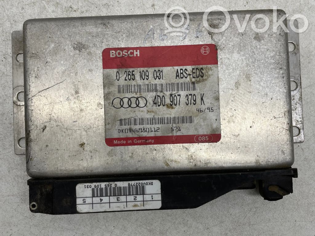 ABS control unit/module   4D0907379K,0265109031,DK0V46950112