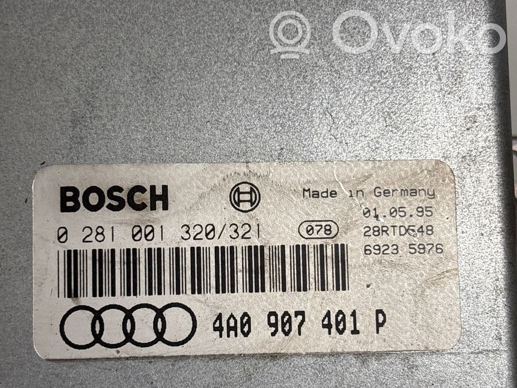 Engine control unit/module   4A0907401P,0281001320,28RTD548