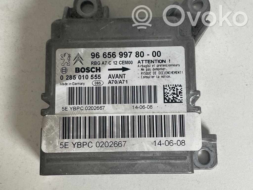 Peugeot 207 Airbag control unit/module 