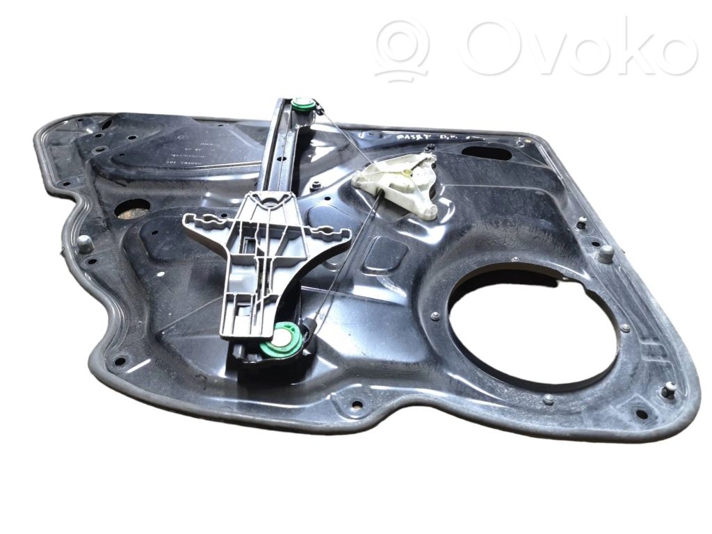 Volkswagen PASSAT B6 Mechanizm podnoszenia szyby tylnej bez silnika 
