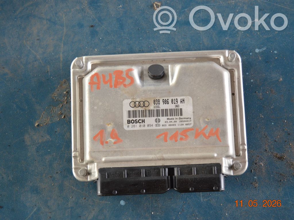 Engine control unit/module   038906019AN,28SA4417,0281010094