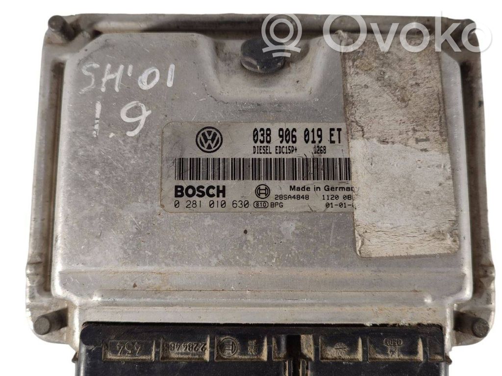 Engine control unit/module   038906019ET,28SA4848,0281010630