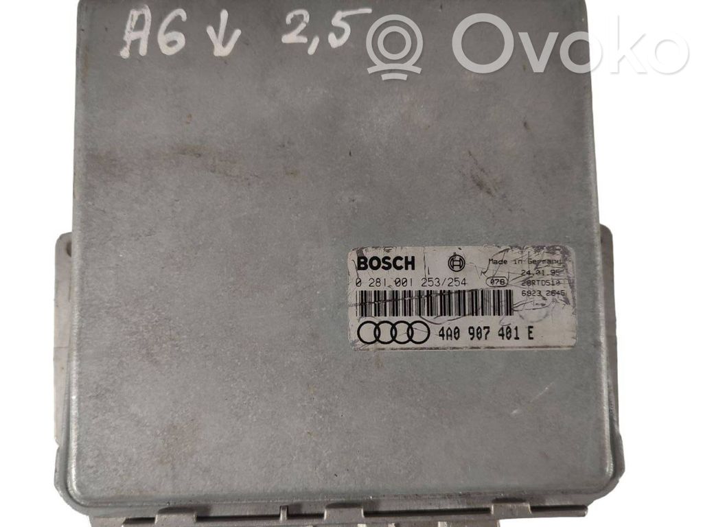Engine control unit/module   4A0907401E,69232645,0281001253