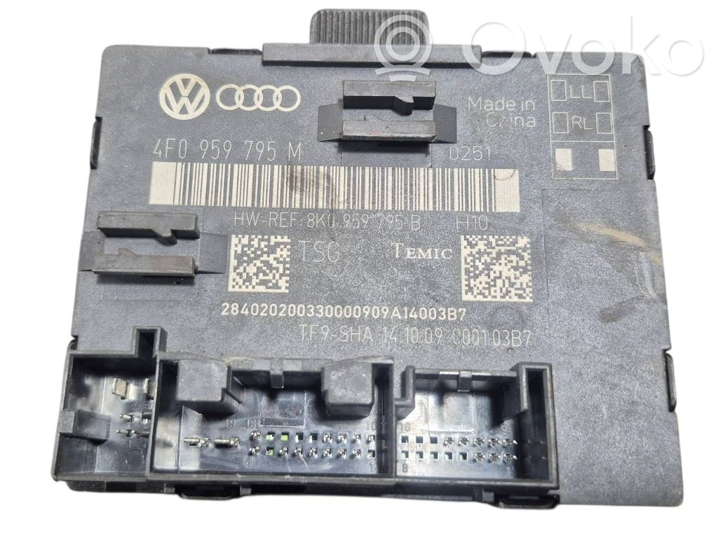 Unité de commande module de porte   4F0959795M,8K0959795B