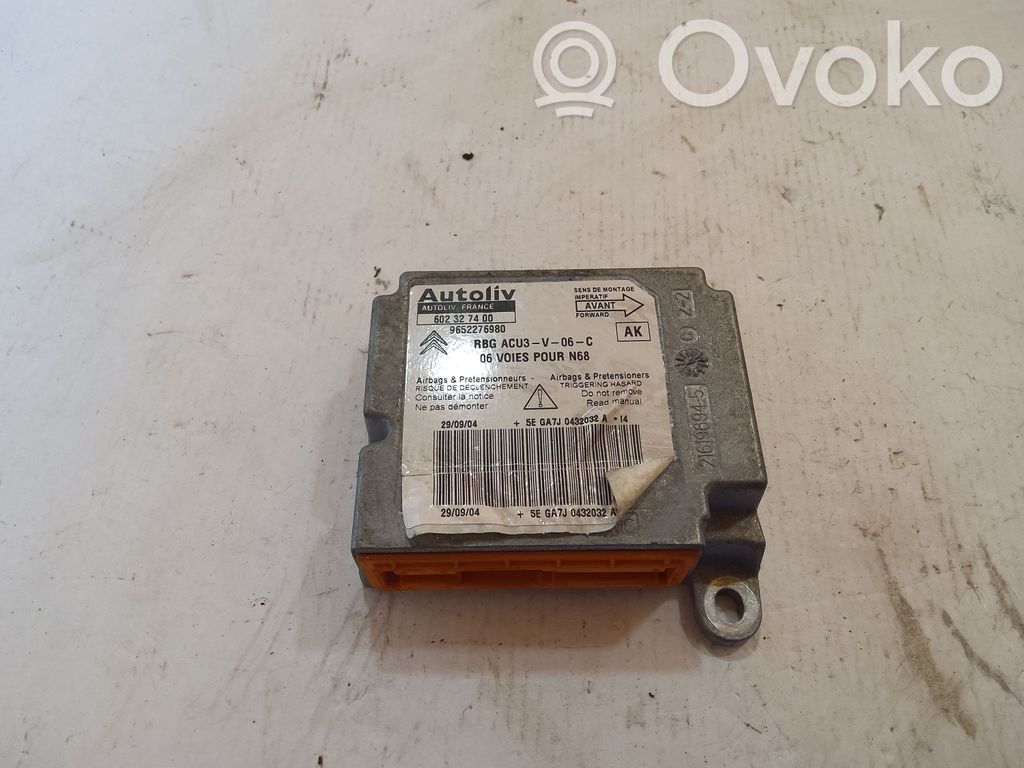 Citroen Xsara Picasso Airbag control unit/module 