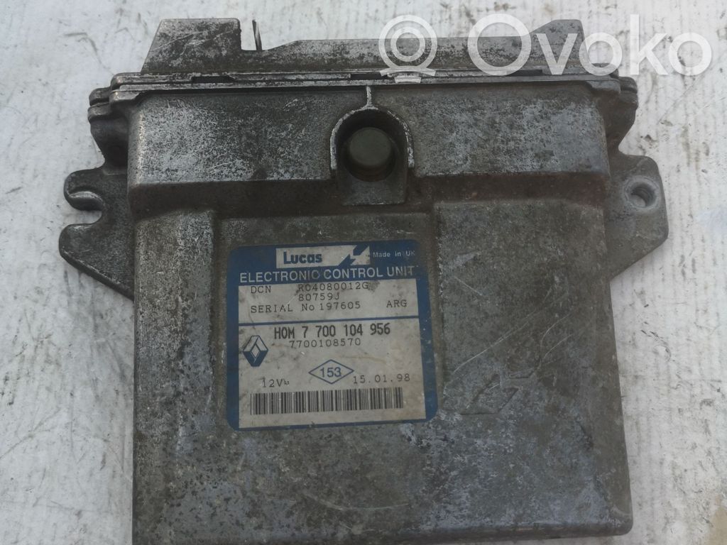 Engine control unit/module   7700104956,7700108570,197605