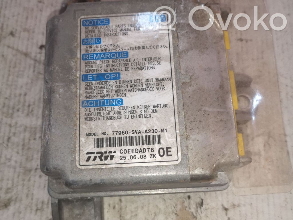 Honda Civic Unidad de control/módulo del Airbag 