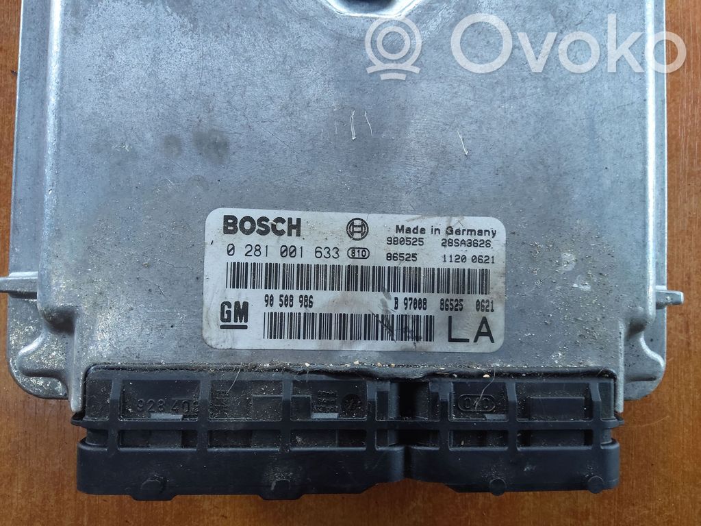 Engine control unit/module   0281001633,90508986