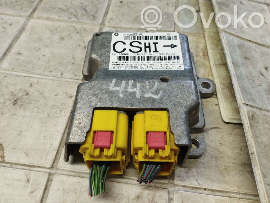 Airbag control unit/module   04606931AC,TMD241539502