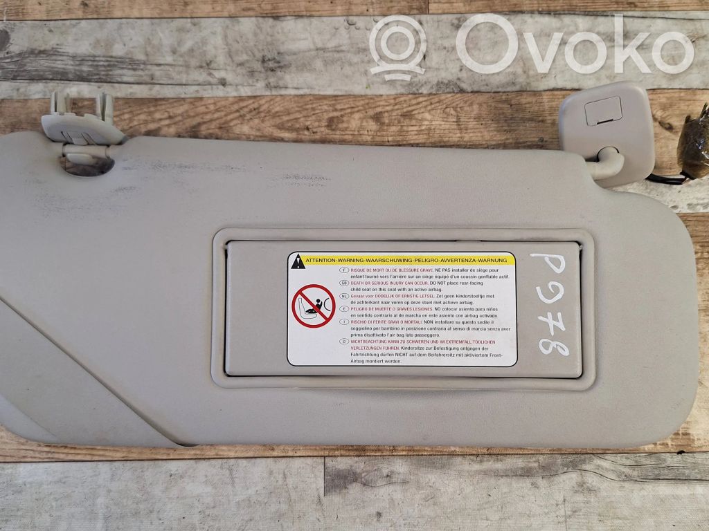 Peugeot 407 Sun visor 