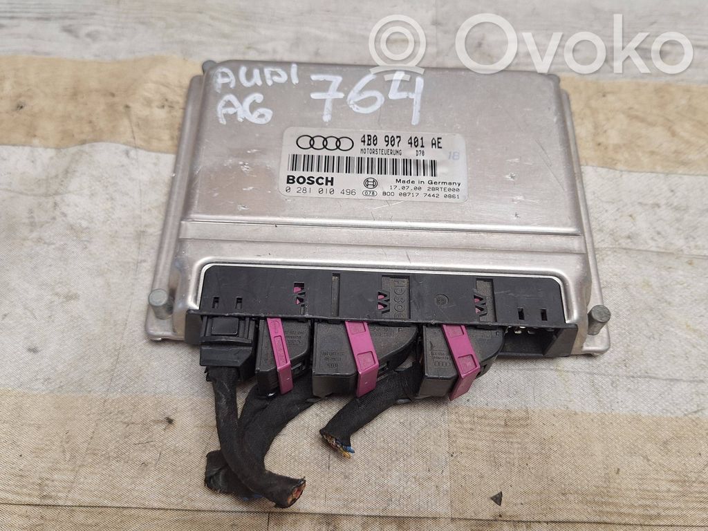 Audi A6 S6 C5 4B Variklio valdymo blokas 