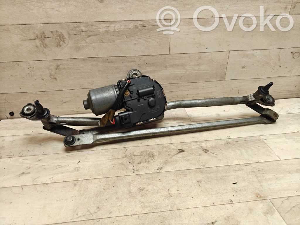 Audi A6 S6 C6 4F Motor y varillaje del limpiaparabrisas delantero 