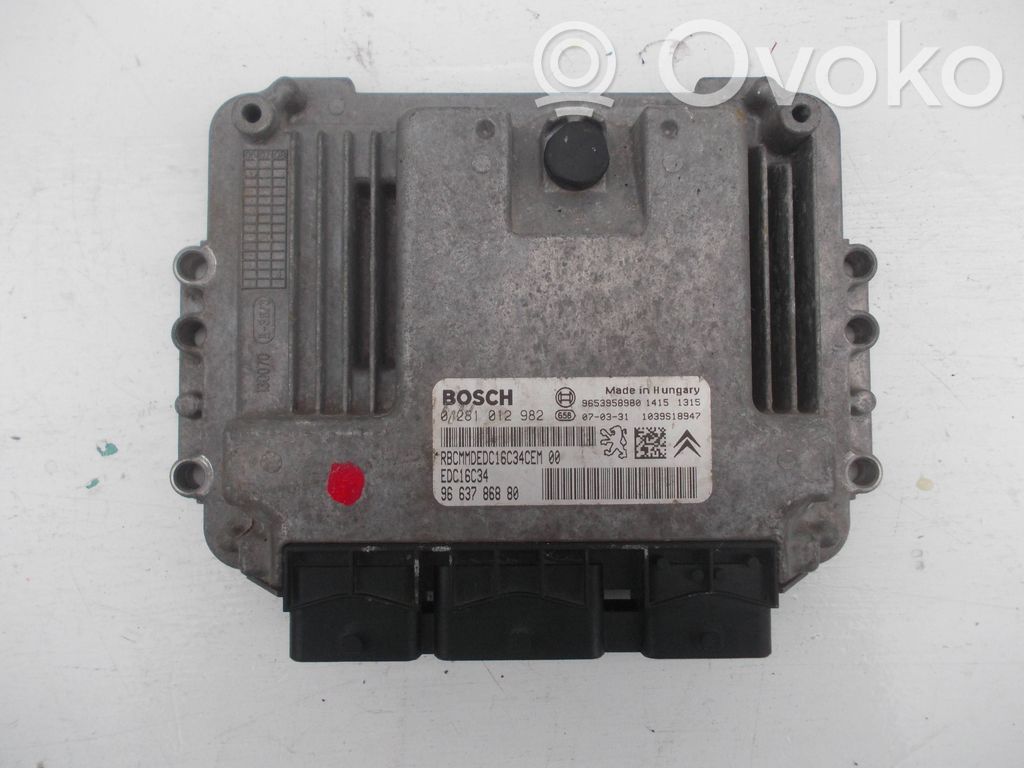 Fiat Scudo Engine control unit/module 