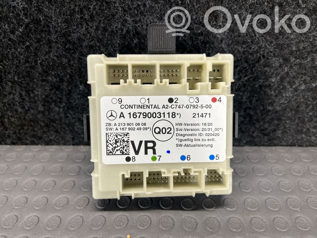 Mercedes-Benz GLE W167 Door control unit/module 
