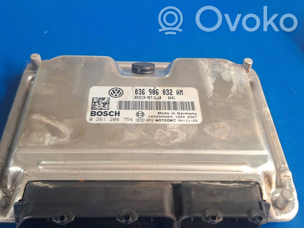 Engine control unit/module   036906032AM,1039S08064,0261208754