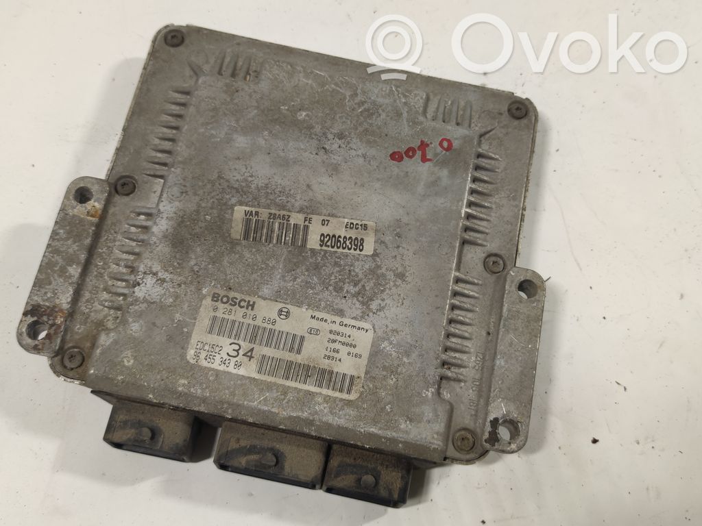 Peugeot 607 Engine control unit/module 