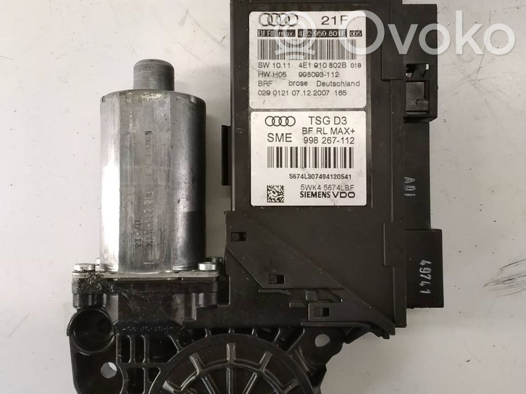 Audi A8 S8 D3 4E Front door window regulator motor 