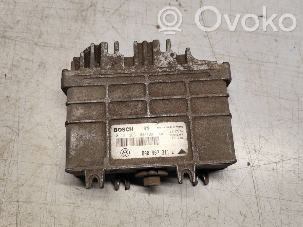 Engine control unit/module   0261203188,8A0907311L,26SA3398