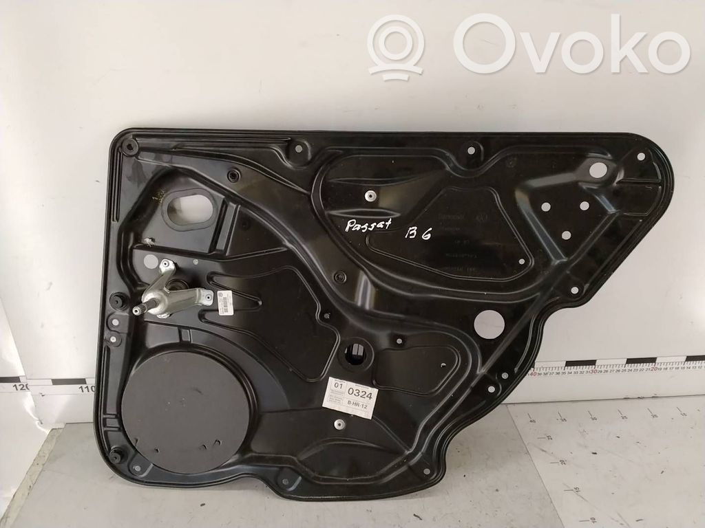 Volkswagen PASSAT B6 Mechaninis galinio lango pakėlimo mechanizmas 