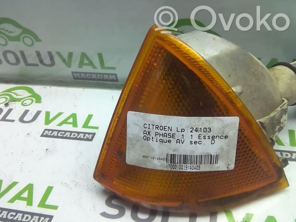 Citroen AX Front fender indicator light 