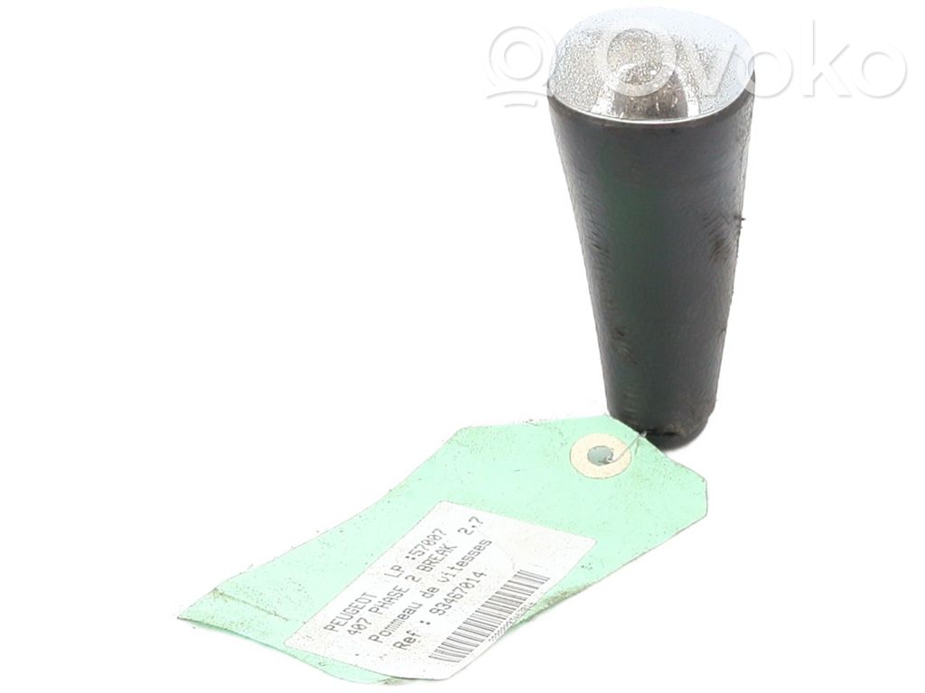 Peugeot 407 Perilla/embellecedor de cuero de la palanca de cambios 