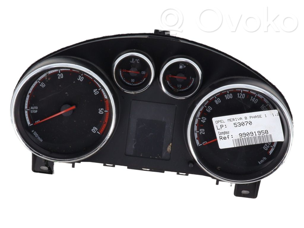 Opel Meriva B Nopeusmittari (mittaristo) 