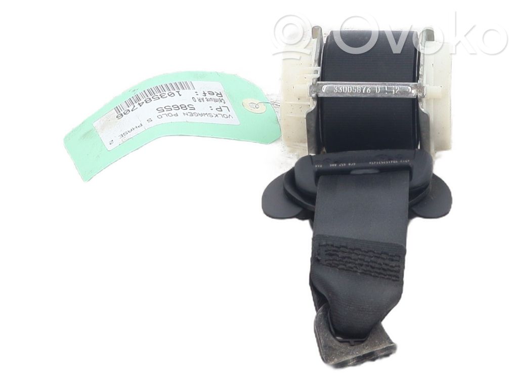 Volkswagen Polo V 6R Ceinture de sécurité arrière