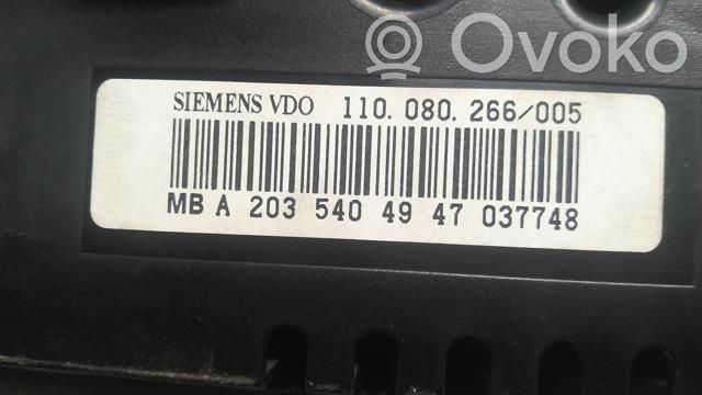 Mercedes-Benz C W203 Tachimetro (quadro strumenti) 