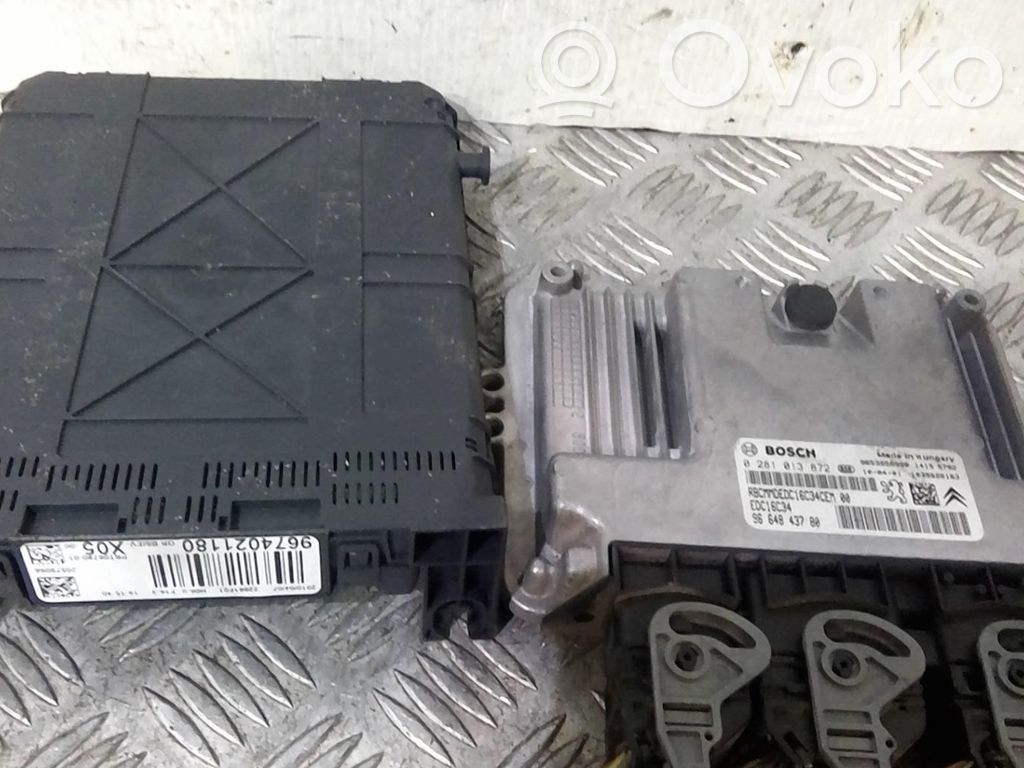 Citroen C3 Picasso Juego de cerradura y set ECU del motor 