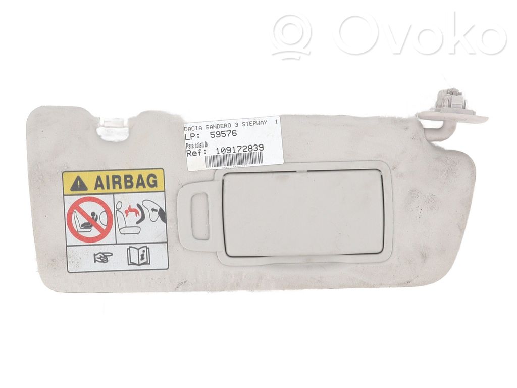 Dacia Sandero III Sun visor 