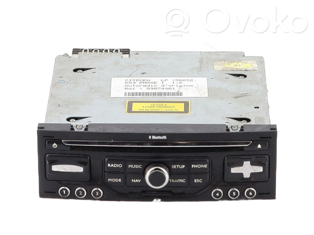Citroen DS3 Panel / Radioodtwarzacz CD/DVD/GPS 