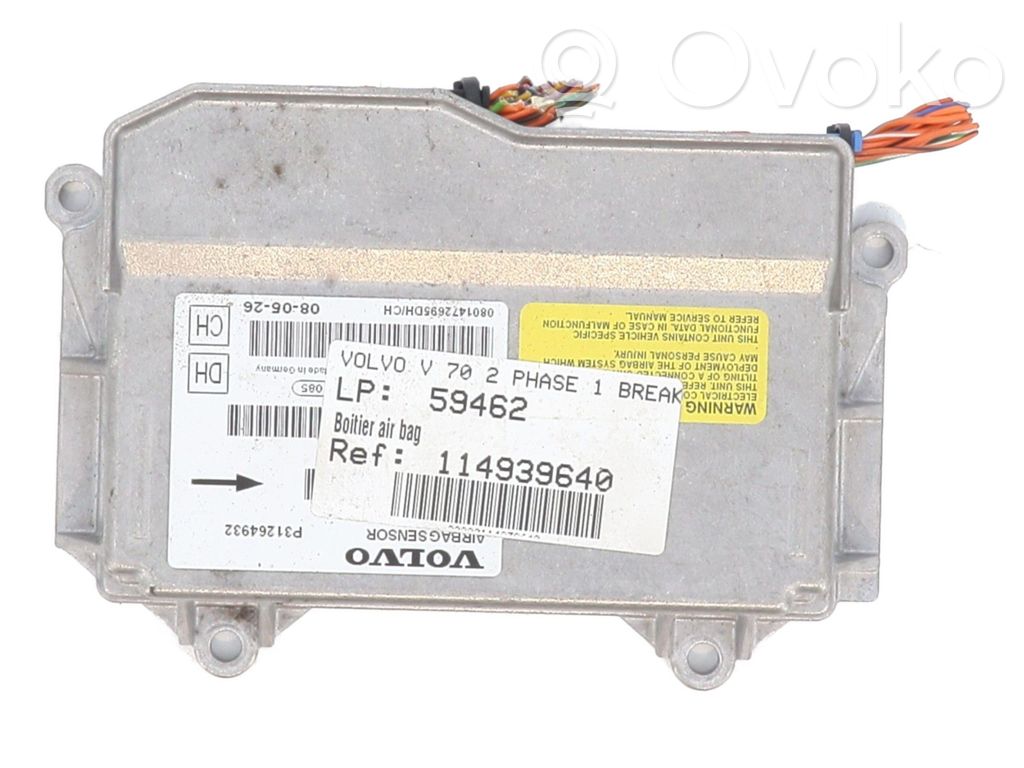Volvo V70 Airbag control unit/module 