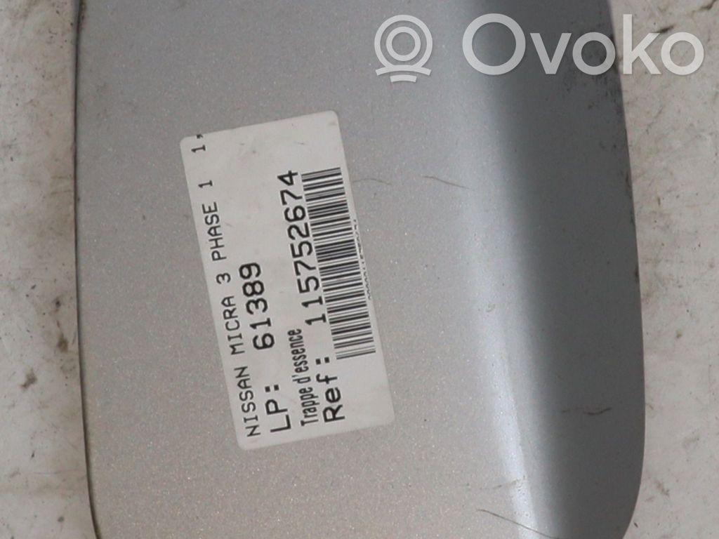 Nissan Micra Bouchon, volet de trappe de réservoir à carburant