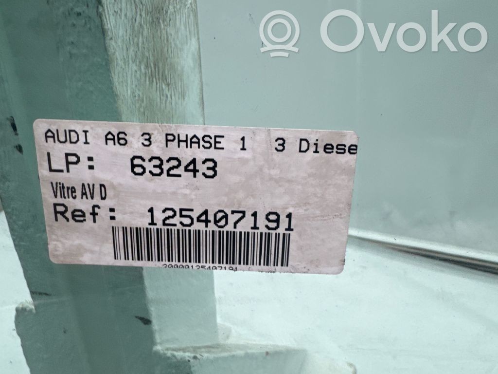 Audi A6 S6 C6 4F Geam ușă față patru uși 