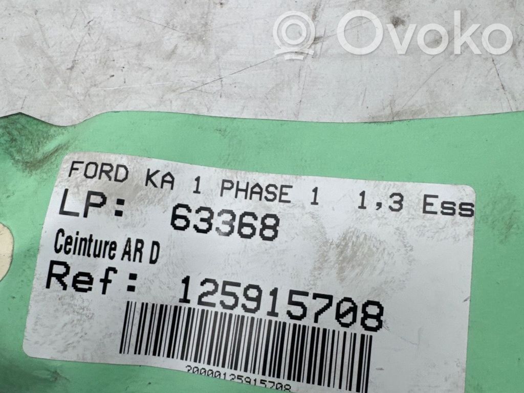 Ford Ka Cinturón trasero 