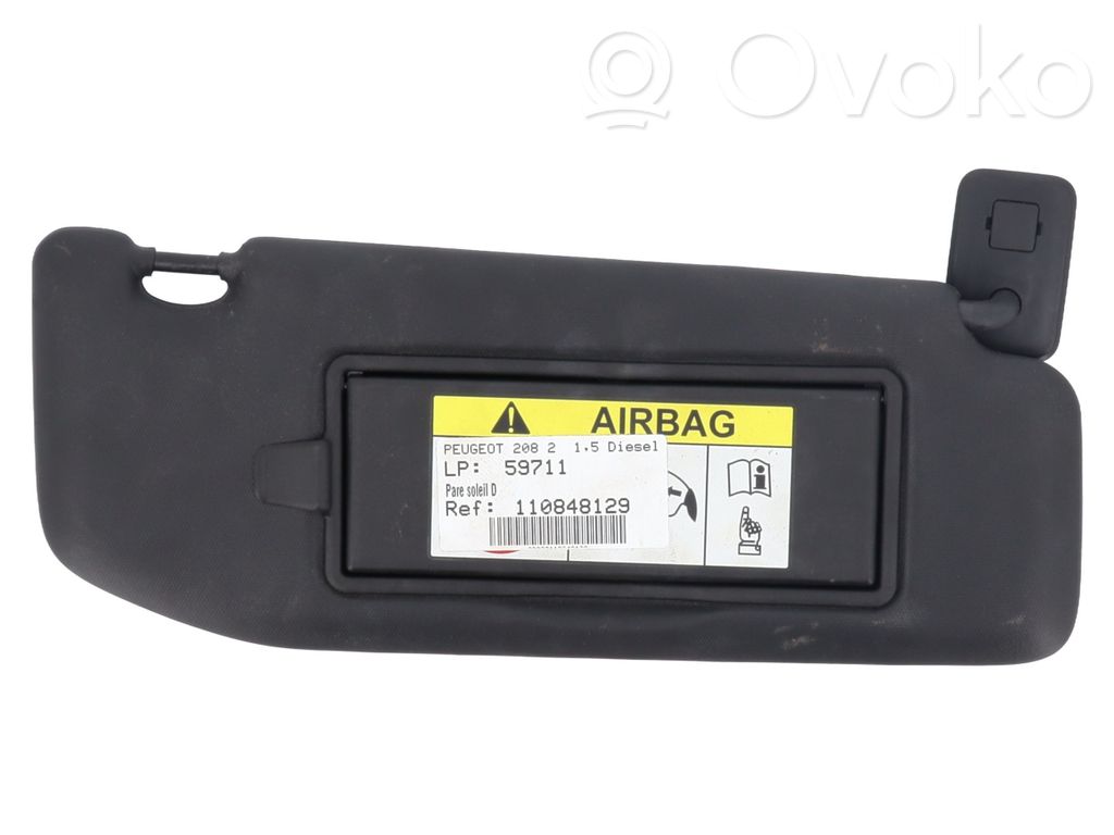 Peugeot 208 II Sun visor