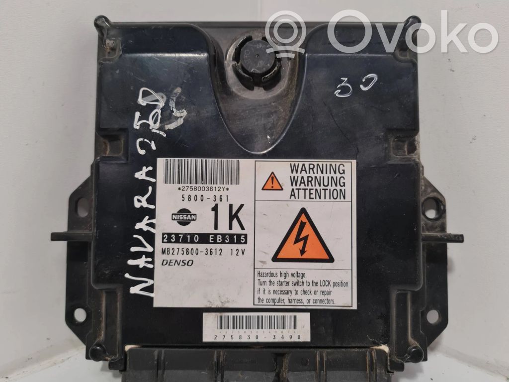 Nissan Navara D40 Sterownik / Moduł ECU 