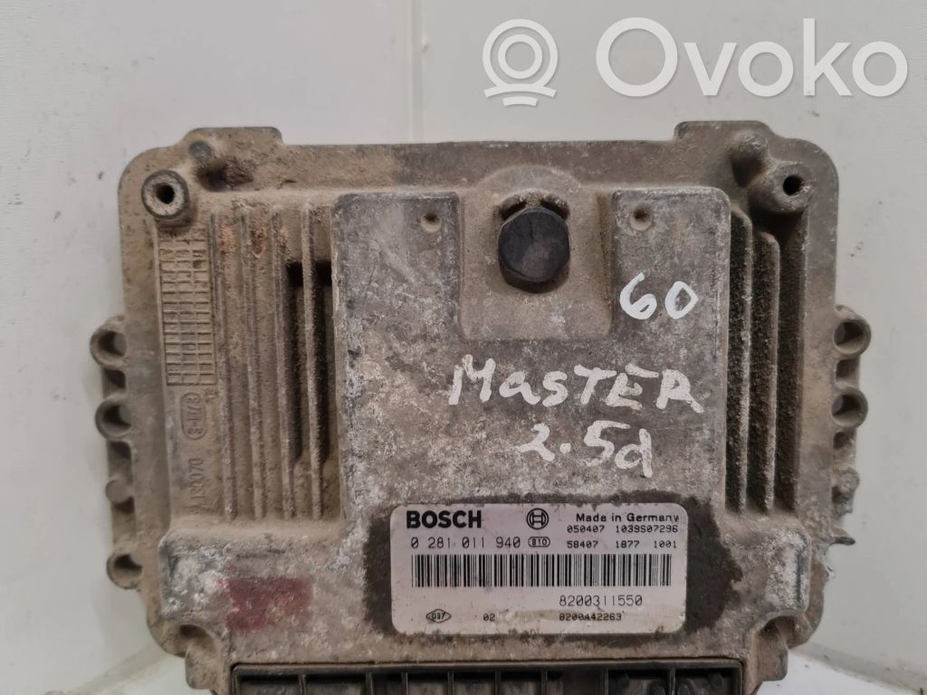 Unidad de control/módulo del motor   8200442263,1039S07296,8200311550,0281011940