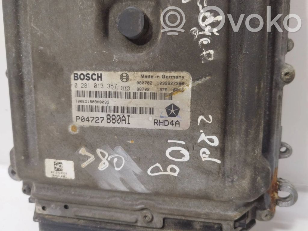 Engine control unit/module   0281013357,P04727880AI,1039S27398