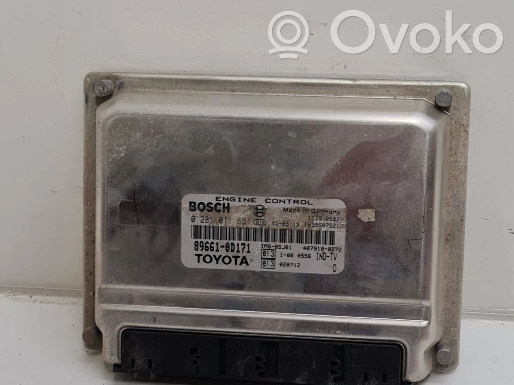 Toyota Yaris Sterownik / Moduł ECU 